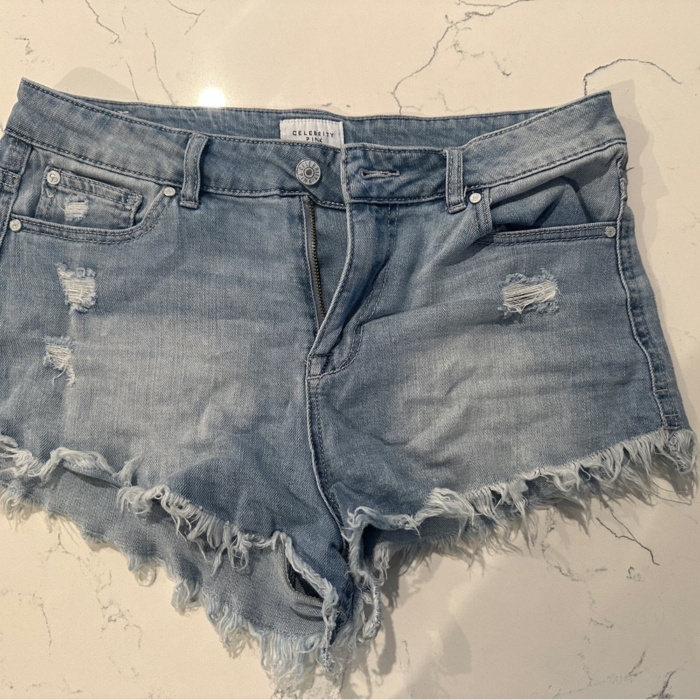 Celebrity pink jean shorts size 9/29
